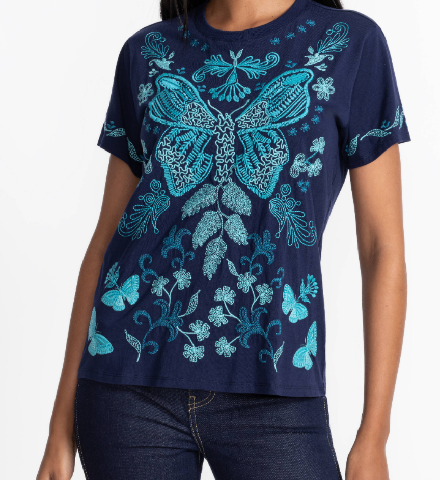 Johnny Was Crew Neck Tee - Benedeta | Sweetwater Boutique